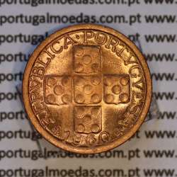X centavos 1960 Bronze Republica Portuguesa, 10 centavos 1960 bronze, (Soberba), World Coins Portugal KM 583