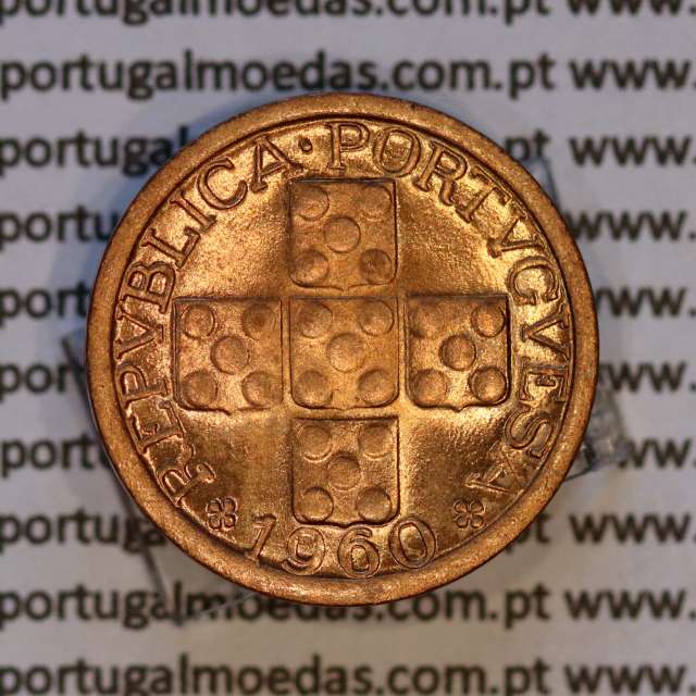 X centavos 1960 Bronze Republica Portuguesa, 10 centavos 1960 bronze, (Soberba), World Coins Portugal KM 583
