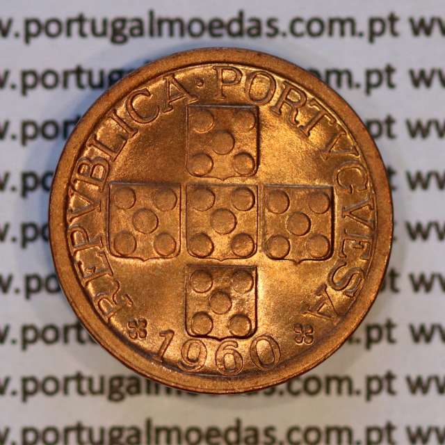 X centavos 1960 Bronze Republica Portuguesa, 10 centavos 1960 bronze, (Soberba), World Coins Portugal KM 583