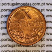 X centavos 1960 Bronze Republica Portuguesa, 10 centavos 1960 bronze, (Soberba), World Coins Portugal KM 583