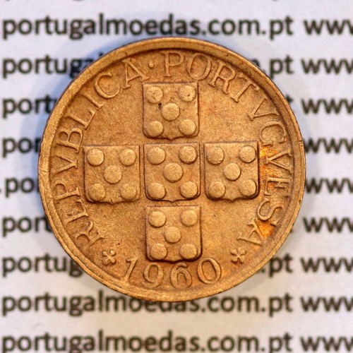X centavos 1960 Bronze Republica Portuguesa, 10 centavos 1960 bronze, (Bela), World Coins Portugal KM 583