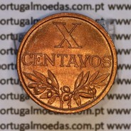 X centavos 1961 Bronze Republica Portuguesa, 10 centavos 1961 bronze, (Soberba), World Coins Portugal KM 583