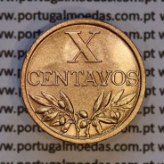 X centavos 1961 Bronze Republica Portuguesa, 10 centavos 1961 bronze, (Bela/Soberba), World Coins Portugal KM 583
