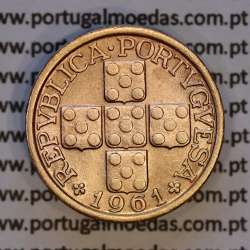 X centavos 1961 Bronze Republica Portuguesa, 10 centavos 1961 bronze, (Bela), World Coins Portugal KM 583