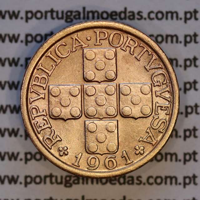 X centavos 1961 Bronze Republica Portuguesa, 10 centavos 1961 bronze, (Bela), World Coins Portugal KM 583
