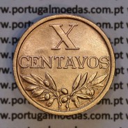 X centavos 1961 Bronze Republica Portuguesa, 10 centavos 1961 bronze, (Bela), World Coins Portugal KM 583