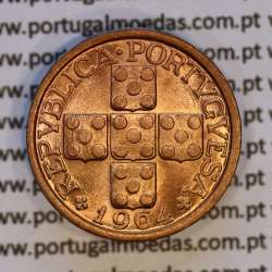 X centavos 1964 Bronze Republica Portuguesa, 10 centavos 1964 bronze, (Soberba), World Coins Portugal KM 583