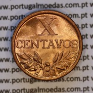 X centavos 1964 Bronze Republica Portuguesa, 10 centavos 1964 bronze, (Soberba), World Coins Portugal KM 583