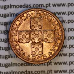 X centavos 1965 Bronze Republica Portuguesa, 10 centavos 1965 bronze, (Soberba), World Coins Portugal KM 583
