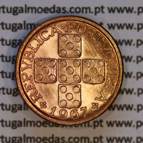 X centavos 1967 Bronze Republica Portuguesa, 10 centavos 1967 bronze, (Soberba), World Coins Portugal KM 583