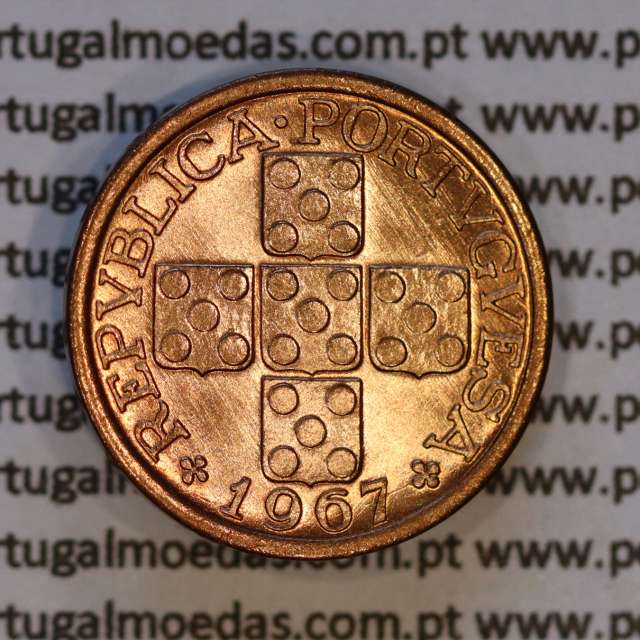 X centavos 1967 Bronze Republica Portuguesa, 10 centavos 1967 bronze, (Soberba), World Coins Portugal KM 583