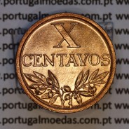 X centavos 1967 Bronze Republica Portuguesa, 10 centavos 1967 bronze, (Soberba), World Coins Portugal KM 583
