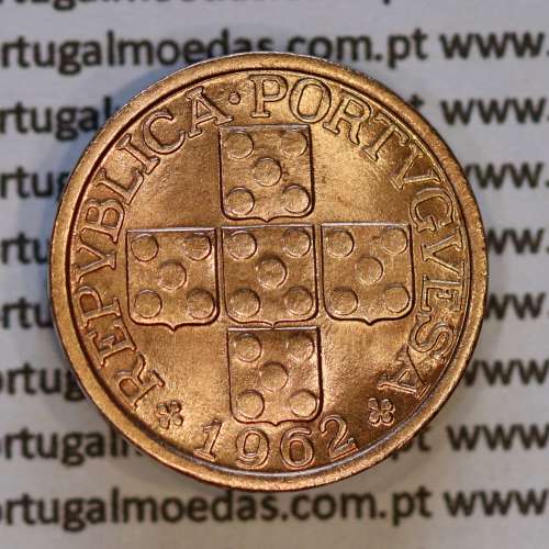 X centavos 1962 Bronze Republica Portuguesa, 10 centavos 1962 bronze, (Bela/Soberba), World Coins Portugal KM 583