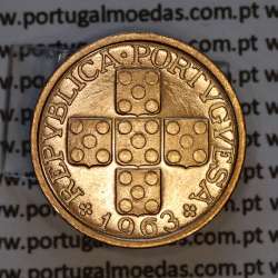 X centavos 1963 Bronze Republica Portuguesa, 10 centavos 1963 bronze, (Bela/Soberba), World Coins Portugal KM 583