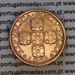 X centavos 1965 Bronze Republica Portuguesa, 10 centavos 1965 bronze, (Bela/Soberba), World Coins Portugal KM 583