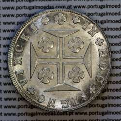 Cruzado Novo Prata 1826 D. Pedro IV, 480 Réis prata 1826, variante coroa larga, (Soberba),  World Coins Portugal KM 377