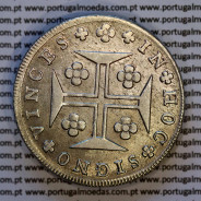 Portugal, very rare coin of Cruzado Novo silver 1807 D. João Príncipe Regent, 480 Réis silver 1807, unpublished variant (UNC)