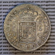 Portugal, very rare coin of Cruzado Novo silver 1807 D. João Príncipe Regent, 480 Réis silver 1807, unpublished variant (UNC)