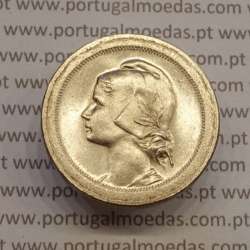 Portugal, Copper-nickel coin of 20 centavos 1921, variant "P" open in the legend "Portuguesa", (UNC), World Coins Portugal KM571