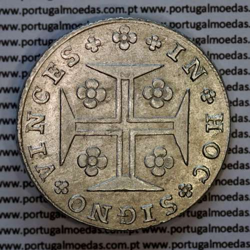 Cruzado Novo prata 1811 D. João Príncipe Regente, 480 Reis 1811, coroa alta e larga (39 pérolas), diadema losango 2 pontos.