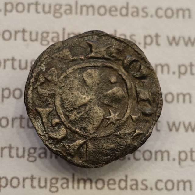 Portugal, Billon coin of Dinheiro of D. Sancho I (1185-1211), Legend: PORTVGAL / ✠ REX SANCIO, Ref. Alberto Gomes S1.02.02
