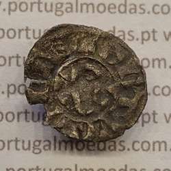 Moeda, Dinheiro Bolhão de D. Afonso II (1211-1223), Legenda: PORTVGALIE / ✠ REX ALFOSV, Moeda, Dinheiro Bolhão de D. Afonso II (1211-1223), Legenda: PORTVGALIE / ✠ REX ALFOSV,