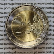 2€ euros 2015,150 Anos da Cruz Vermelha POrtuguesa, Bimetálica (Portugal, 2 Euro, 150 Years of the Portuguese Red Cross)