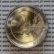 2€ euros 2015, 30 Anos da Bandeira da Europa, Bimetálica (Portugal, 2 Euro, 30 Years of the European Union Flag)