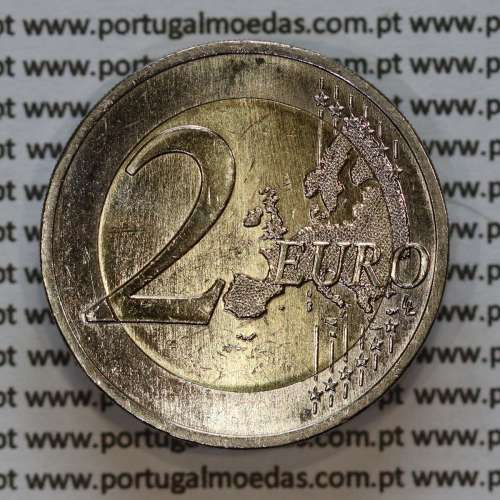 2€ euros 2016, 50 Anos da Ponte 25 de Abril, Bimetálica (Portugal, 2 Euro, 25 Abril Bridge)