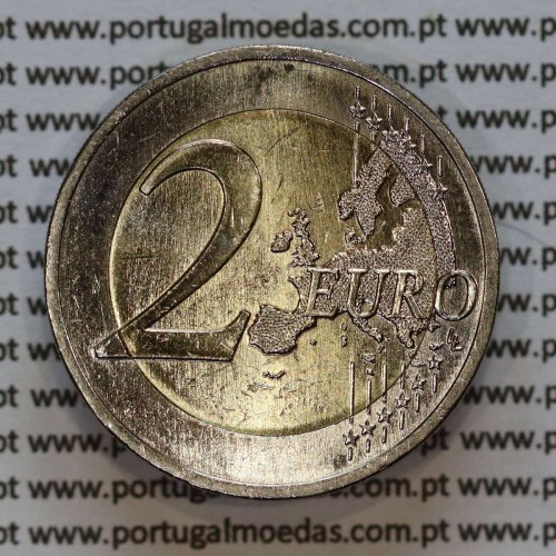 2€ euros 2016, 50 Anos da Ponte 25 de Abril, Bimetálica (Portugal, 2 Euro, 25 Abril Bridge)