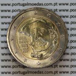 2€ euros 2017, 150 Anos do Nascimento de Raúl Brandão, Bimetálica (Portugal, 2 Euro, 150th Birthday of Raul Brandão)