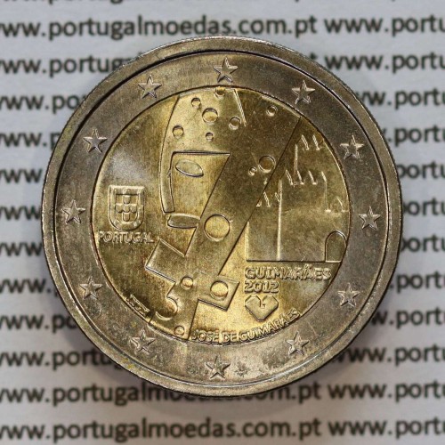 2€ euros 2012, Guimarães Capital da Cultura, Bimetálica (Portugal, 2 Euro, Guimarães, European Capital of Culture)