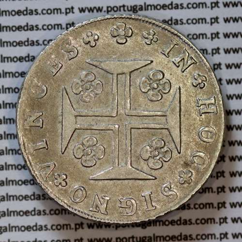 Portugal, silver coin of Cruzado Novo 1811 D. João Prince Regent, diamond diadem 1 point, small cross ✠ 20 mm