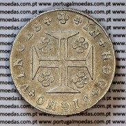 Cruzado Novo prata 1811 D. João Príncipe Regente, 480 Reis prata 1811, coroa baixa, diadema losango 1 ponto, cruz ✠ 20 mm (Bela)
