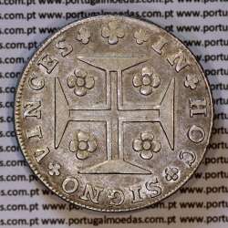 Portugal, silver coin of Cruzado Novo 1811 D. João P. Regent, diamond diadem 1 point, 3 pearls in central arch of crown