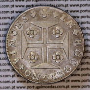 Portugal, silver coin of Cruzado Novo 1811 D. João P. Regent, diamond diadem 1 point, 3 pearls in central arch of crown