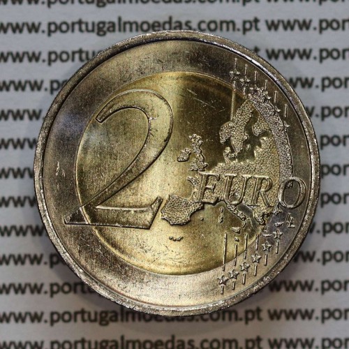 2€ euros 2007, 50º Aniversário do Tratado de Roma, Bimetálica (Portugal, 2 Euro, Treaty of Rome)