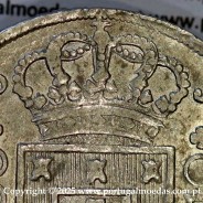 Cruzado Novo prata 1810 D. João Príncipe Regente, coroa alta e estreita, Cruz ✠ 21 mm com extremidades ◁⭥ 11,5 mm, (Bela-)