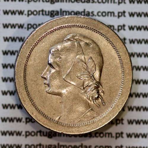 Portugal, very rare coin of 20 centavos 1922 Copper-nickel of portuguese republique, (XF+/AU), World Coins Portugal KM 571