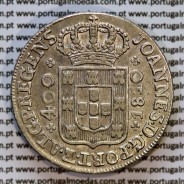 Portugal, silver coin of Cruzado Novo1810 D. João Prince Regent, diamond diadem 1 point, the letter "S" caption with serif.