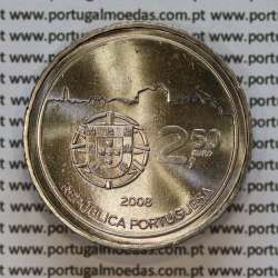 2,50€ Euros 2008, Centro Histórico do Porto, Cuproníquel, (Portugal, 2,50 Euro 2008, World Heritage - Porto)