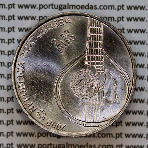 2,50€ Euros 2008, O Fado, Cuproniquel (2,50 Euro , Portugal, 2,50 Euro Cultural Heritage Of Europe)