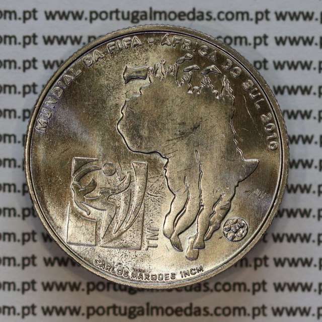 2,50€ Euros 2010, Mundial Futebol, Cupro-Níquel, (Portugal, 2,50 Euro 2010, Football Championships)