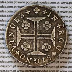 Portugal, silver coin of Cruzado Novo 1807 D. João Prince Regent, low crown, cross of the Order of Christ ✠ ⭤ ⭥ 21,5 mm, (F)