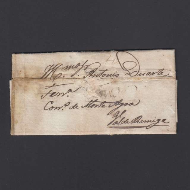 Carta Pré-Filatélica circulada de Celorico "SELORICO" para Vale de Remígio datada de 16-04-1848