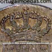 Cruzado Novo prata 1807 D. João P. Regente, coroa média, diadema losango 1 ponto, crucífero oval, cruz ✠ 22 mm, (MBC)