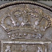 Portugal, silver coin of Cruzado Novo 1807 D. João Prince Regent, tall and narrow crown, 4-point diamond diadem, cross ✠ 21 mm.