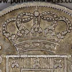 Portugal, silver coin Cruzado Novo 1807 D. João P. Regent, low crown, triumphant cross, 4-point diamond diadem, closed petals