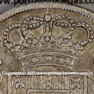 Portugal, silver coin Cruzado Novo 1807 D. João P. Regent, low crown, triumphant cross, 4-point diamond diadem, closed petals