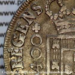 Portugal, silver coin Cruzado Novo 1807 D. João P. Regent, low crown, triumphant cross, 4-point diamond diadem, open petals